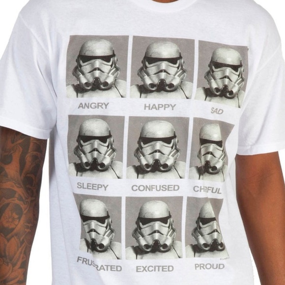 stormtrooper emotions t shirt